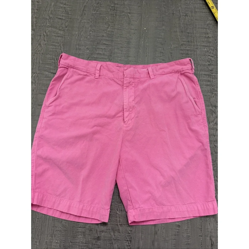 Polo Golf Ralph Lauren Pima Cotton Classic Chino Shorts Size 36‎ Casual Men Pink